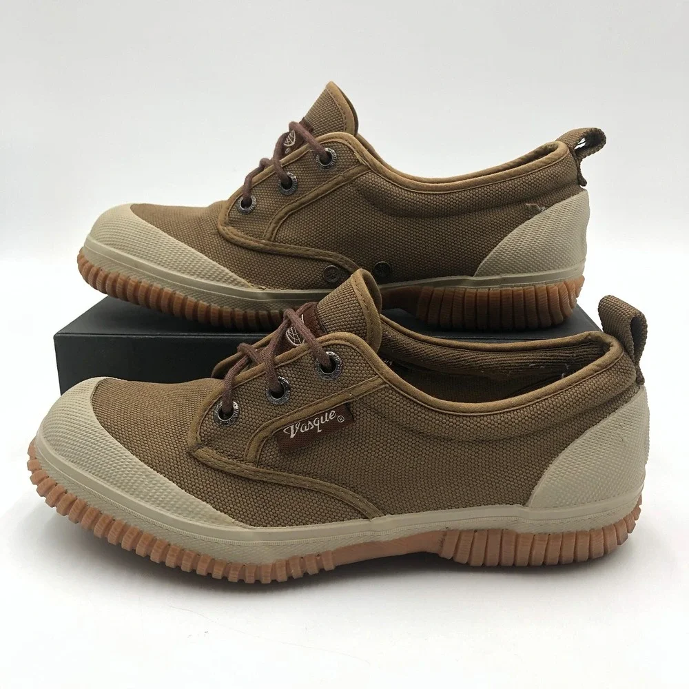 Vasque Portage Shoes Women's‎ 8 Low Canvas Olive Green Casual walking Sneakers - Picture 3 of 11
